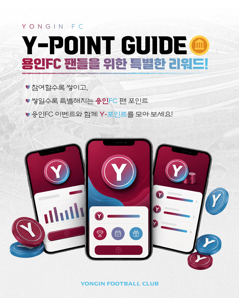 ‘응원할수록 쌓인다’...용인FC 팬 참여형 ‘Y-포인트’ 시범 도입! 관련 이미지